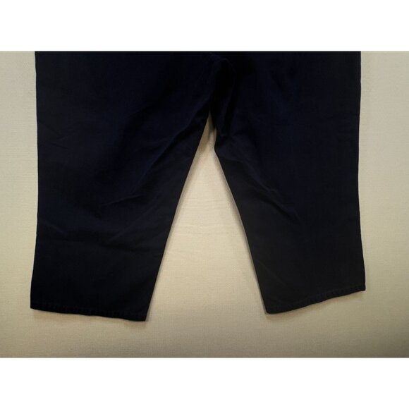 Lauren Ralph Lauren Womens Capri Pants Size 16 Navy Blue Mid-Rise Casual Pockets - Picture 12 of 12